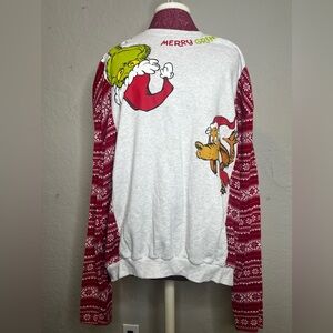 Merry Grinchmas Upcycled Sweatshirt